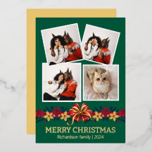 Floral Simple Elegantes Familienweihnachtsfest Fot