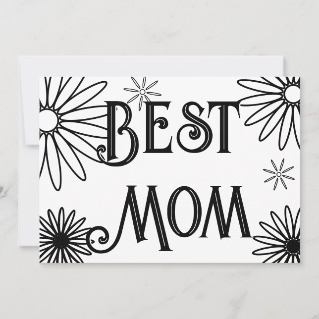 Floral Simple Mother's day Karte (Vorderseite)