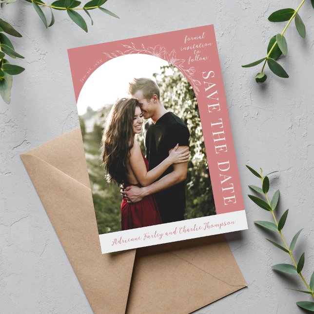 Floral Simplicity 1 Dusty Rose Save The Date (Von Creator hochgeladen)