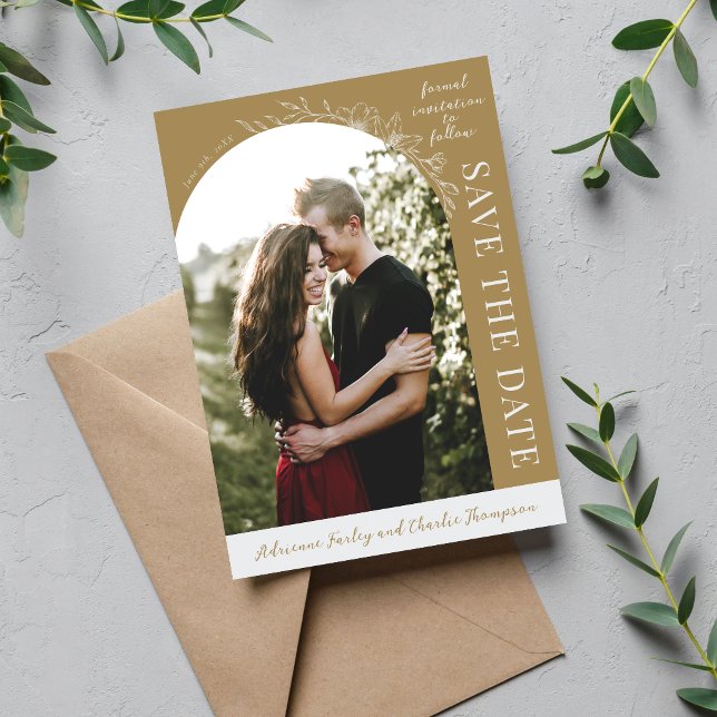 Floral Simplicity 1 Golden Oak Save The Date (Von Creator hochgeladen)