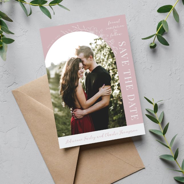 Floral Simplicity 1 Mondlicht-Mauve Save The Date (Von Creator hochgeladen)