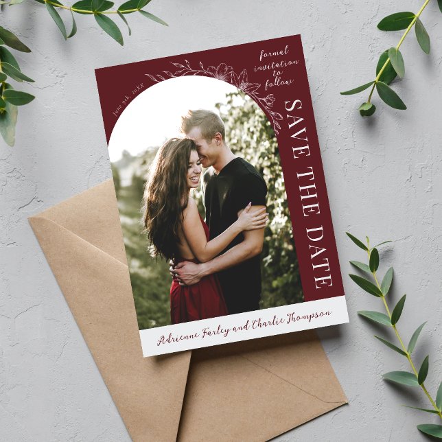 Floral Simplicity 1 Rosenholz Save The Date (Von Creator hochgeladen)