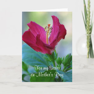 Floral Sister Mother's Day Card Karte