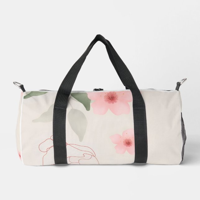 Floral Sketch Waterproof Travel Bag  Duffle Bag (Vorderseite)
