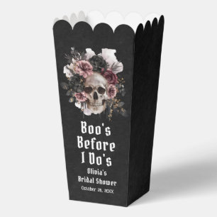 Floral Skull Boo's Before I Do's Brautparty Geschenkschachtel