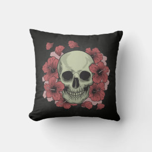 Floral Skull Dia de los Muertos   Dekokissen