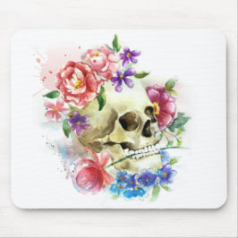 Floral Skull Dia de los Muertos | Mousepad