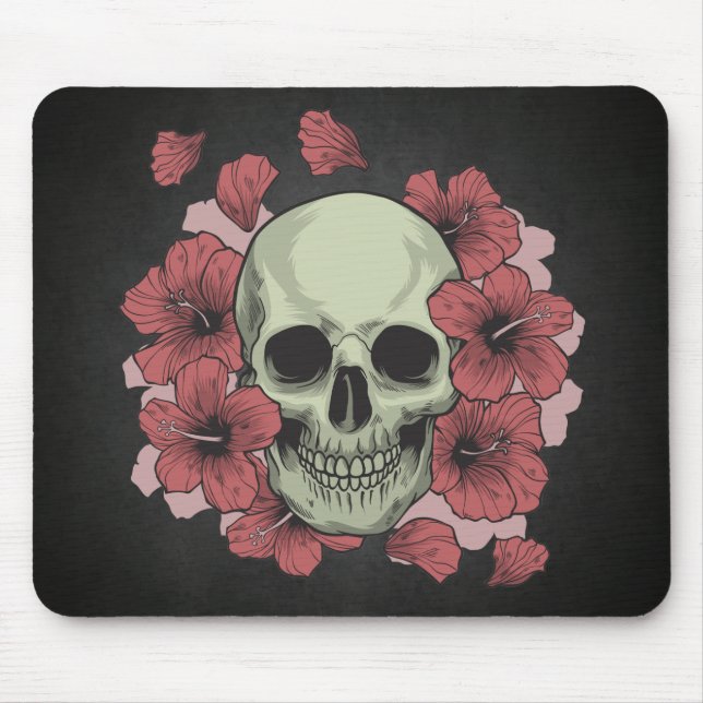 Floral Skull Dia de los Muertos | Mousepad (Vorne)