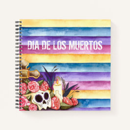 Floral Skull Dia de los Muertos | Notizbuch