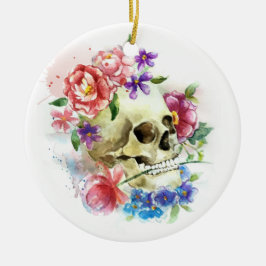 Floral Skull Dia de los Muertos | Ornament