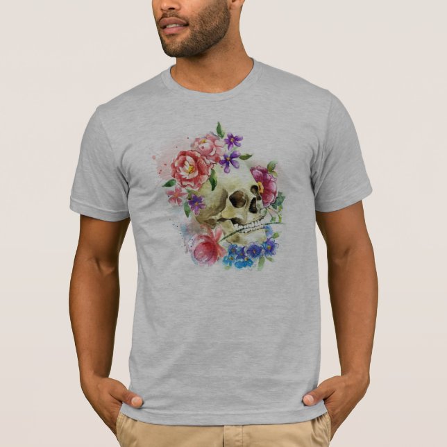 Floral Skull Dia de los Muertos | SHIRT (Vorderseite)