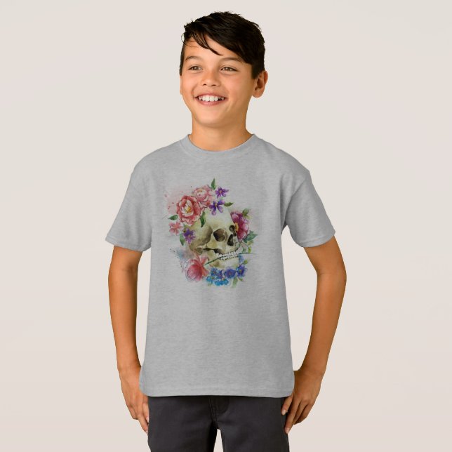 Floral Skull Dia de los Muertos | SHIRT (Vorne ganz)