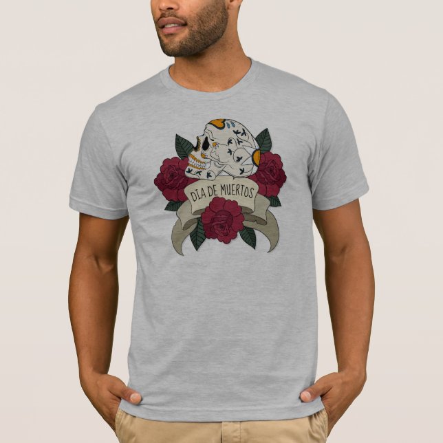 Floral Skull Dia de los Muertos | SHIRT (Vorderseite)