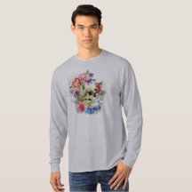 Floral Skull Dia de los Muertos | Sleeve Shirt