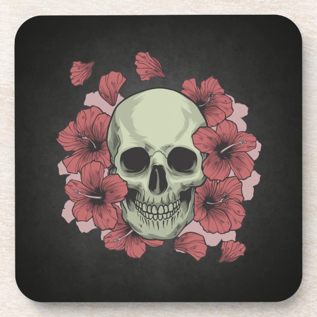 Floral Skull Dia de los Muertos | UNTERSETZER (Vorderseite)