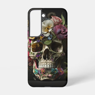 Floral Skull Goth Pagan Samsung Galaxy Hülle