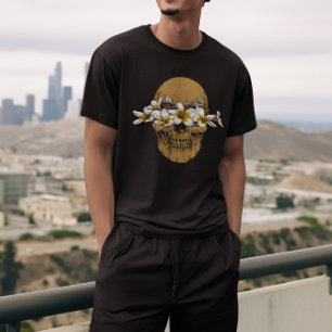 Floral Skull Gothic Vibes T - Shirt