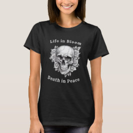 Floral Skull Halloween T-Shirt