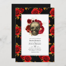 Floral Skull QR Code UAWG Gothic Wedding