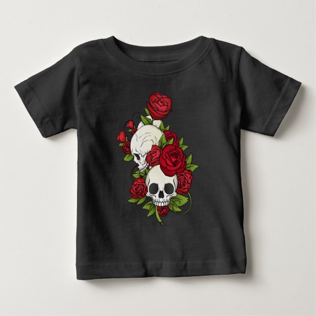 Floral Skulls Dia de los Muertos | Shirt (Vorderseite)