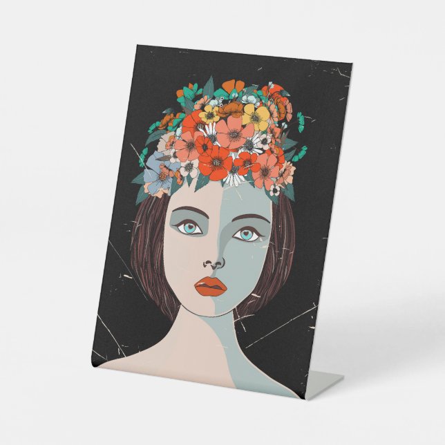 Floral Sockelschild (Vorderseite)