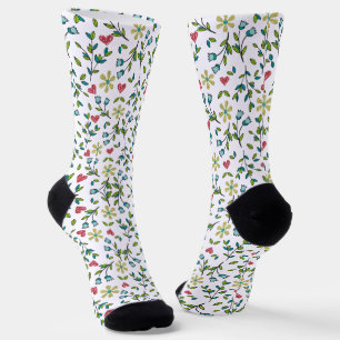 floral socken