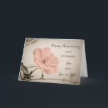 Floral Son & Son in Law Wedding Jubiläum Karte<br><div class="desc">Glückliche Hochzeitskarte für Sohn und Sohn im Jura mit hübschen Vintagen rosa Blume,  und herzlichen Vers.</div>