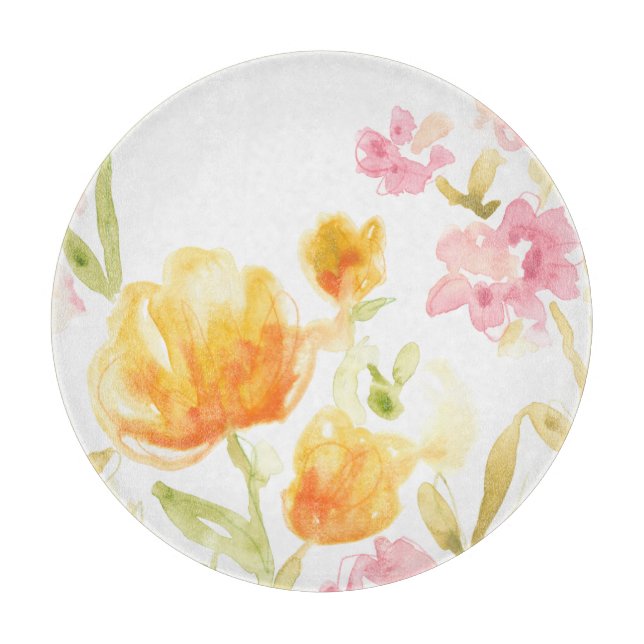 Floral Song I Schneidebrett (Vorderseite)