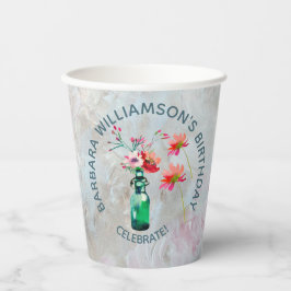 Floral Special Friends Geburtstagsparty  Pappbecher