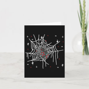 Floral Spider Web Lazy Halloween Kostüm Niedlich Karte