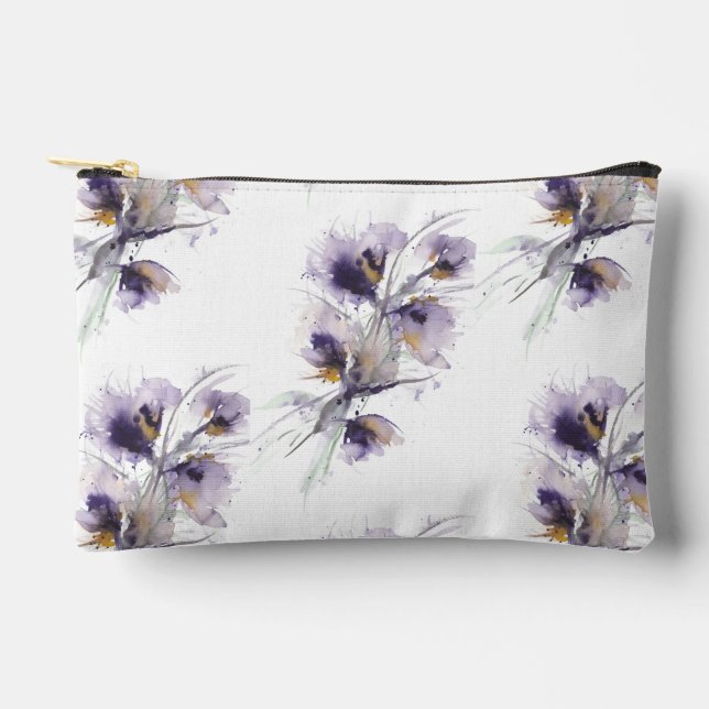 Floral Splash Makeup Bag Zubehörtasche (Vorderseite)