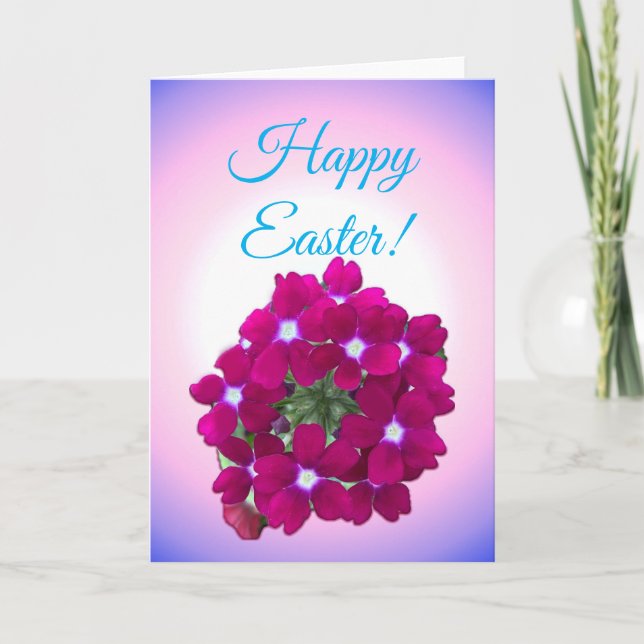 Floral Splendor Happy Oaster Karte (Vorderseite)
