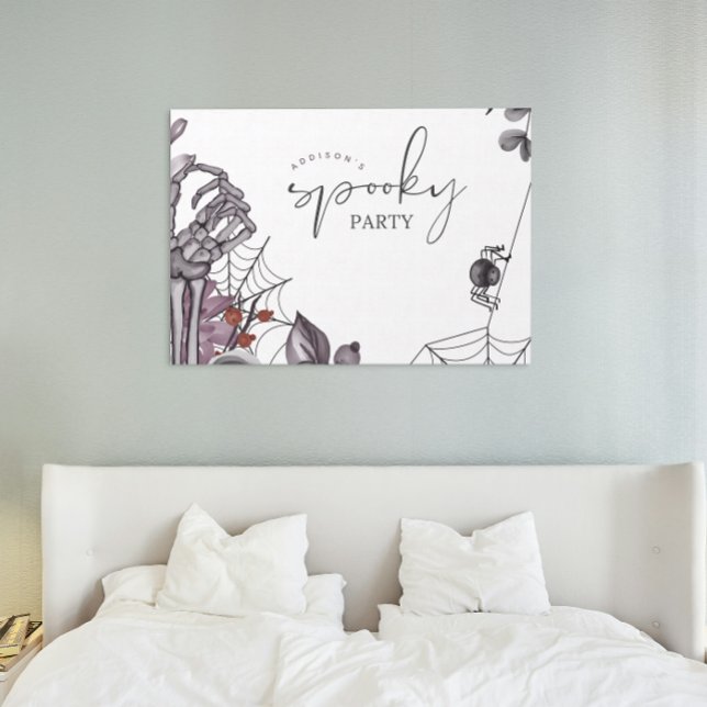 Floral Spooky Halloween Geburtstagsparty Poster (Von Creator hochgeladen)