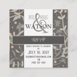 Floral Sprigs Moderne Elegante Inspirivity UAWG Begleitkarte