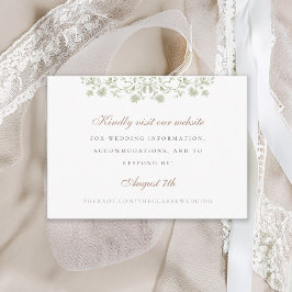 Floral Spring Chinoiserie Einschließung Karte