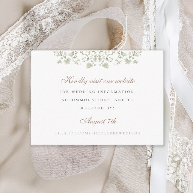 Floral Spring Chinoiserie Einschließung Karte (Von Creator hochgeladen)