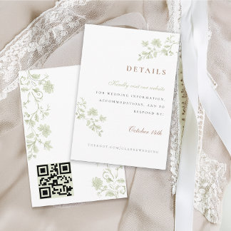 Floral Spring Chinoiserie Einschließung Karte