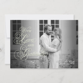 Floral Spring Chinoiserie Flat Danke Karte