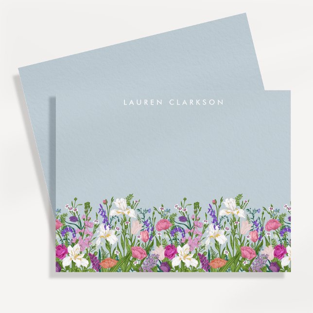 Floral Spring Garden Personalized Note Card Einladung (Von Creator hochgeladen)