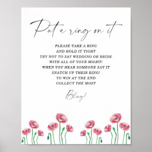 Floral spring - Heirate mich Spielposter Poster