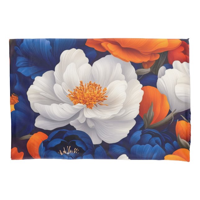 Floral Standard Pair Kissenbezug (Vorderseite-Links)