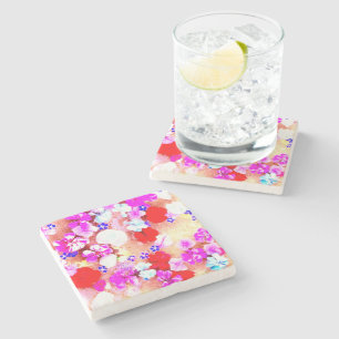 floral steinuntersetzer
