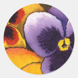Floral Sticker "Pansy #1"