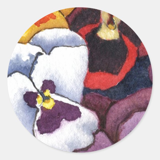 Floral Sticker "Pansy #2" (Vorderseite)