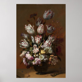 Floral still life painting von Hans Bollongier Pos Poster