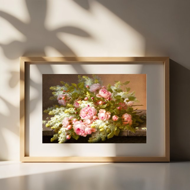 Floral Still Life, Raoul M. De Longpré Poster (Von Creator hochgeladen)