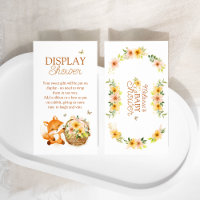 Floral Storybook Fox Baby Shower Shower Showdusche