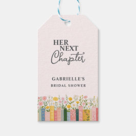 Floral Storybook Ihr nächstes Kapitel Brautparty Geschenkanhänger