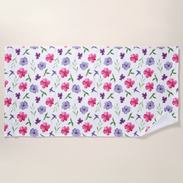 floral strandtuch (Vorderseite)