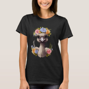 Floral Strauß Niedlicher Vogel Wasserfarbenkunst B T-Shirt